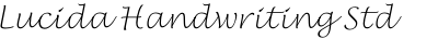 Lucida Handwriting Std Thin